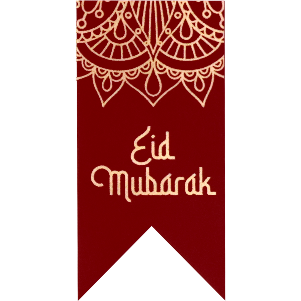 Klika - Label | Geschenketikettpapier Eid Mubarak | 60x30mm | Rot/Gold Rolle bei 500 Teilen