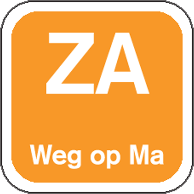 Klika - Label | Sa Get Op | Papierwaschable 19x19mm | Orange | Rollen Sie bei 1000 Stücken
