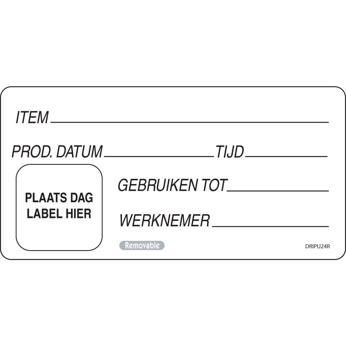 Etikett | Papier 100x50mm | Weiß | Rollen Sie bei 500 Teilen