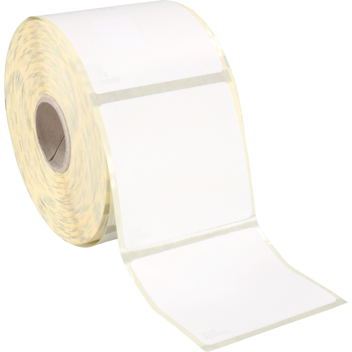 Etikett | DatcodeGenie | Papier abnehmbar 50x50mm | Weiß | 2 Rolle