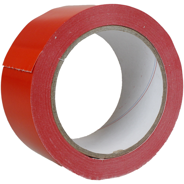 Klika - Klebeband PVC | 50 mm | 66m | Rot | 6 Stücke