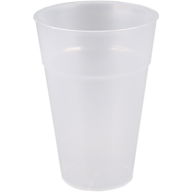 Glas | Bierglas | Wiederverwendbar | pp | 350 ml | 116 mm | Transparent Hülse mit 25 Teilen