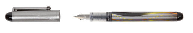 Brunnenstift Pilot V-Pen Silber Schwarz | 12 Stücke
