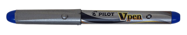 Brunnenstift Pilot V-Pen Silber Blau | 12 Stücke