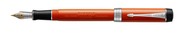Parker - Fountain Pen DuoFold Classic 18K CT M Lack rot