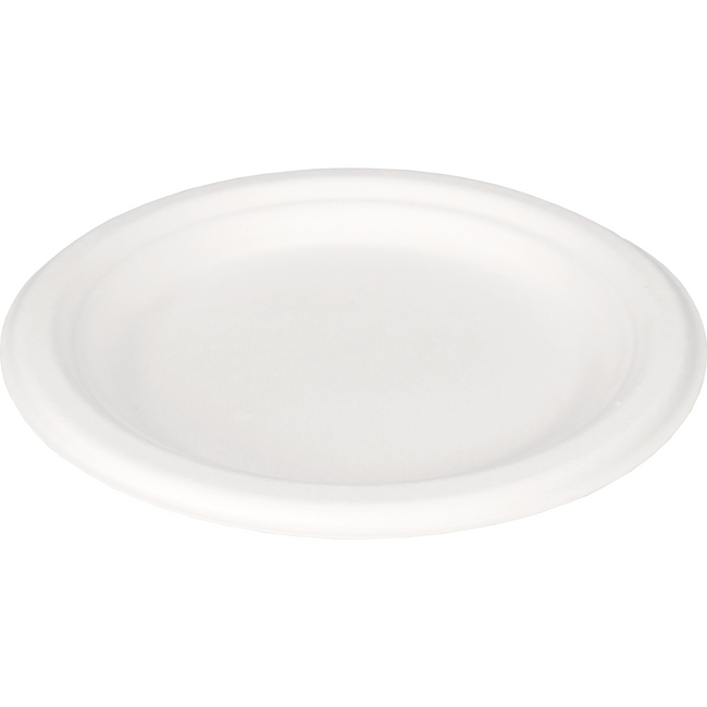 DEPA - Vorstand | Runde | 1-professionsbagasse (Zuckerrohrzellstoff) Ø18cm | Weiß | 8 Stücke