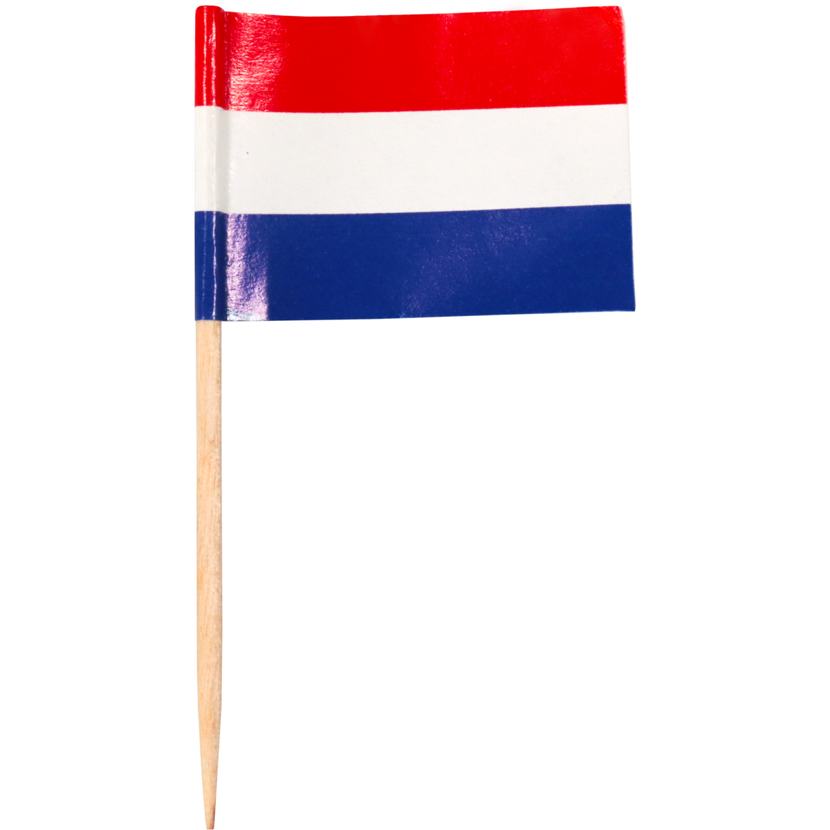 DEPA - PICK | Flag -Pagpiker | Die Niederlande | Holz | 65 mm | Rot/Weiß/Blau 720 Stücke