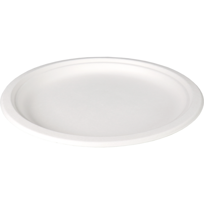 DEPA - Vorstand | Runde | 1-professionsbagasse (Zuckerrohrzellstoff) Ø26cm | Weiß | 50 Stück
