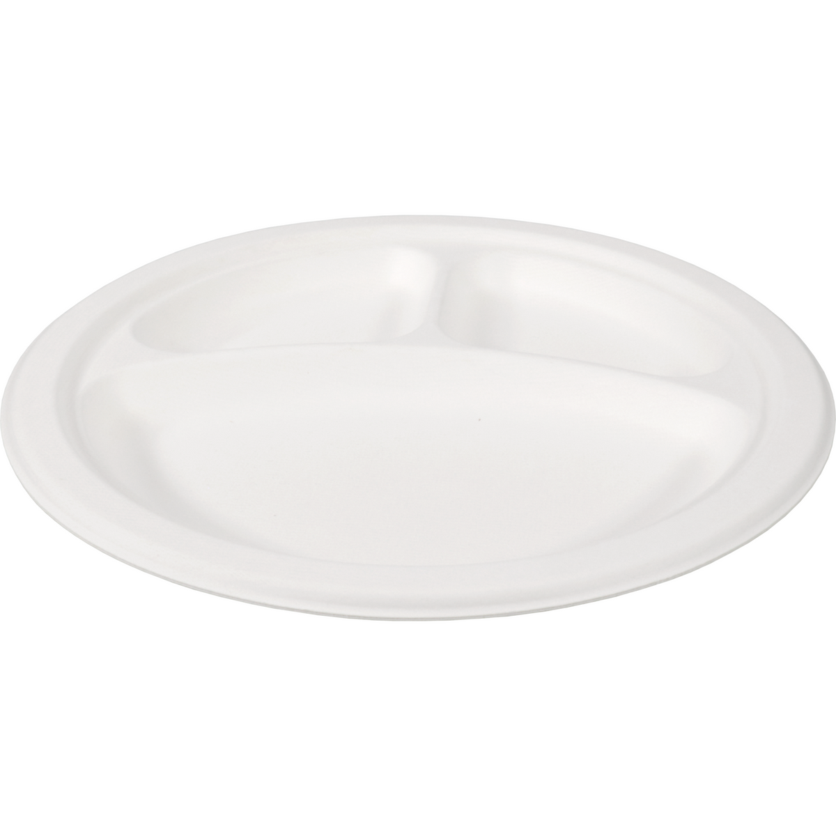 DEPA - Vorstand | Runde | 3-profession | Bagasse (Zuckerrohrzellstoff) Ø26cm | Weiß | 50 Stück