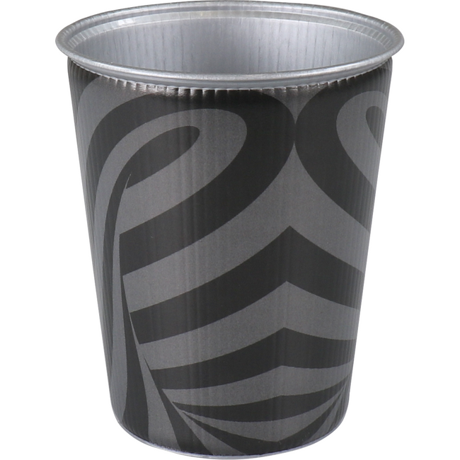 DEPA - | Zero Waste Cup | Wirbel | Pp | Wiederverwendbar | 250 ml | Anthrazit | 20 Stücke