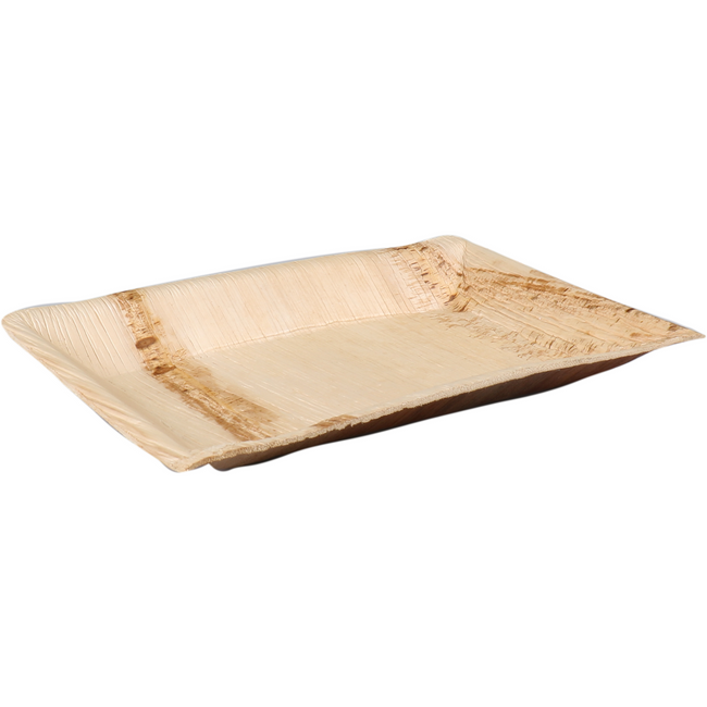 DEPA - Vorstand | Rechteckige 1-Profi-Palmblad | 25x16cm | Natürlich | 25 Stücke