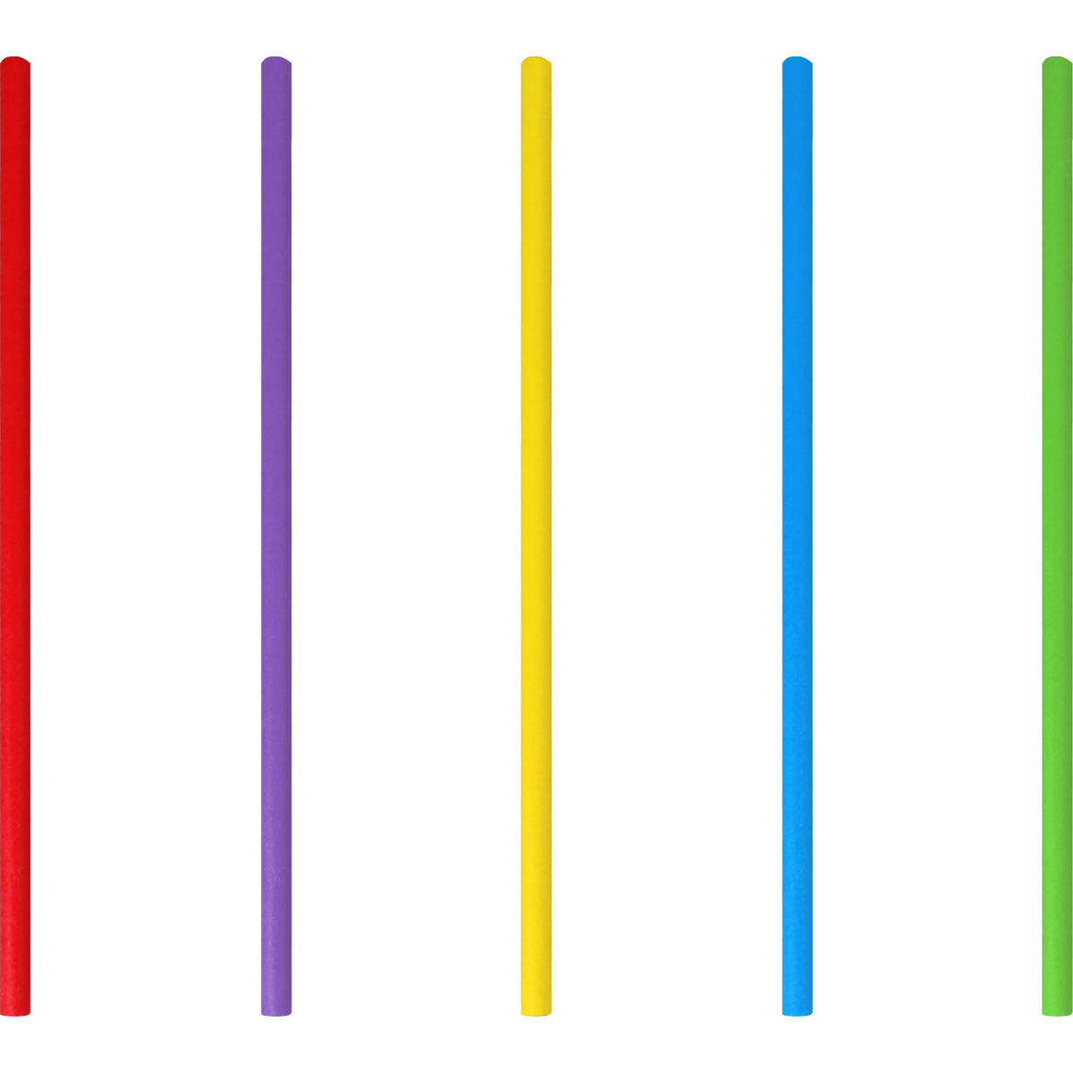 DEPA - Rietje | Trinkrohrpapier 200mm | Ø6mm | Dispenser Box Assorti | 250 Stück