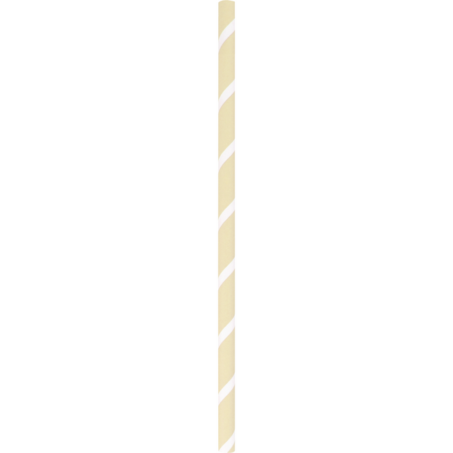 DEPA - Rietje | Trinkrohrpapier 200mm | Ø6mm | Creme/Weiß | Tasche mit 500 Stück