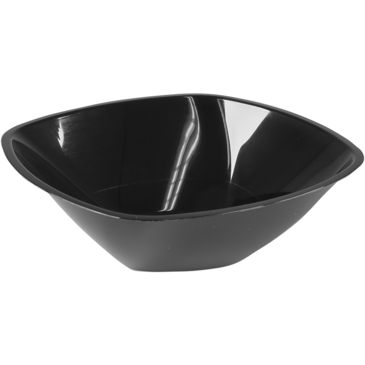 Goldplast -Skala Salatskala Wiederverwendbar | pp | 1300 ml | 21x21cm | Verwenden & wiederverwenden | Schwarz | 3 Stück