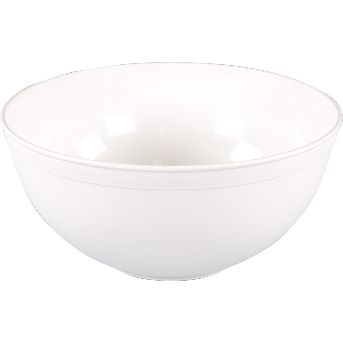 Goldplast Bak | Pp | 2000ml | Ø20CM | Wiederverwendbar | Unzerbrechlich | Saladbak | Weiß | 1 Stück
