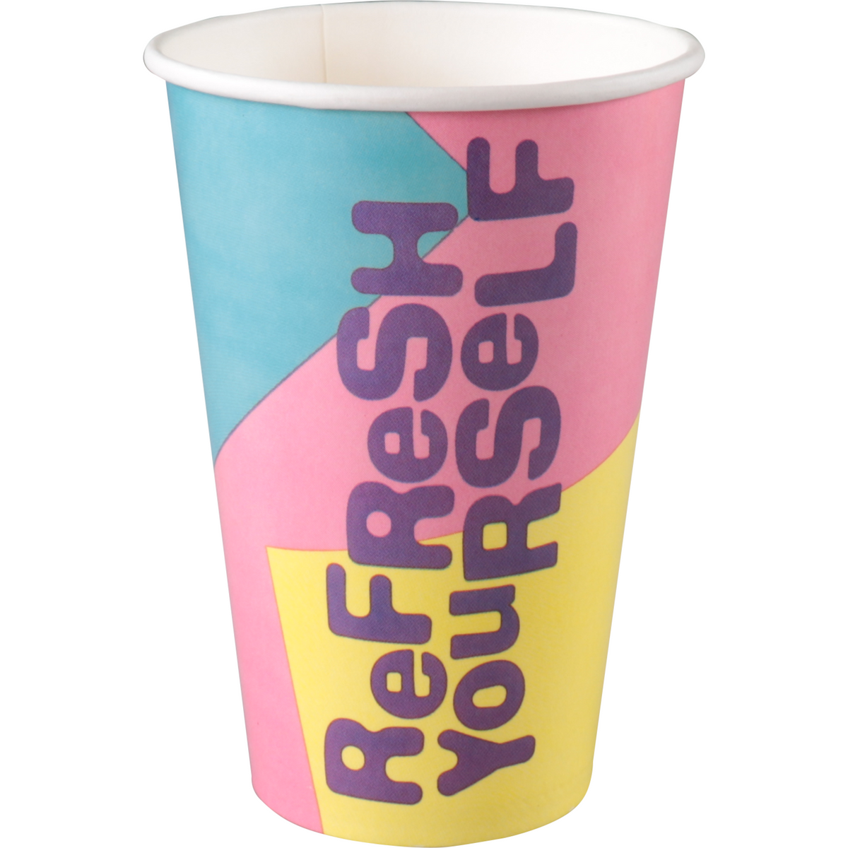 DEPA - | Milchshake -Tasse | Refresh | Karton + PE | 400 ml | 16oz | 128 mm | Ärmel mit 50 Teilen