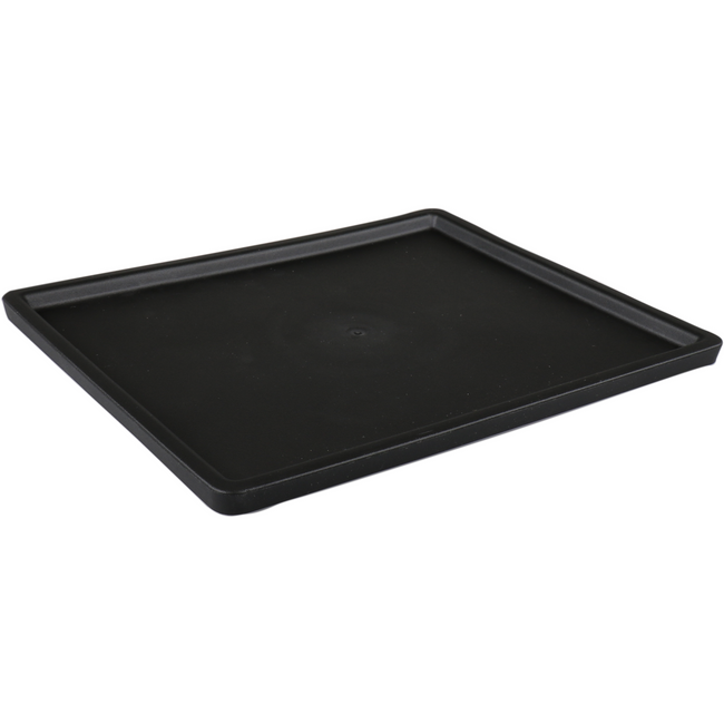 Ornamin - Deckel | Tpe | Rechteckige wiederverwendbare | Unzerbrechlich | 220x180x schwarz | 10 Stücke