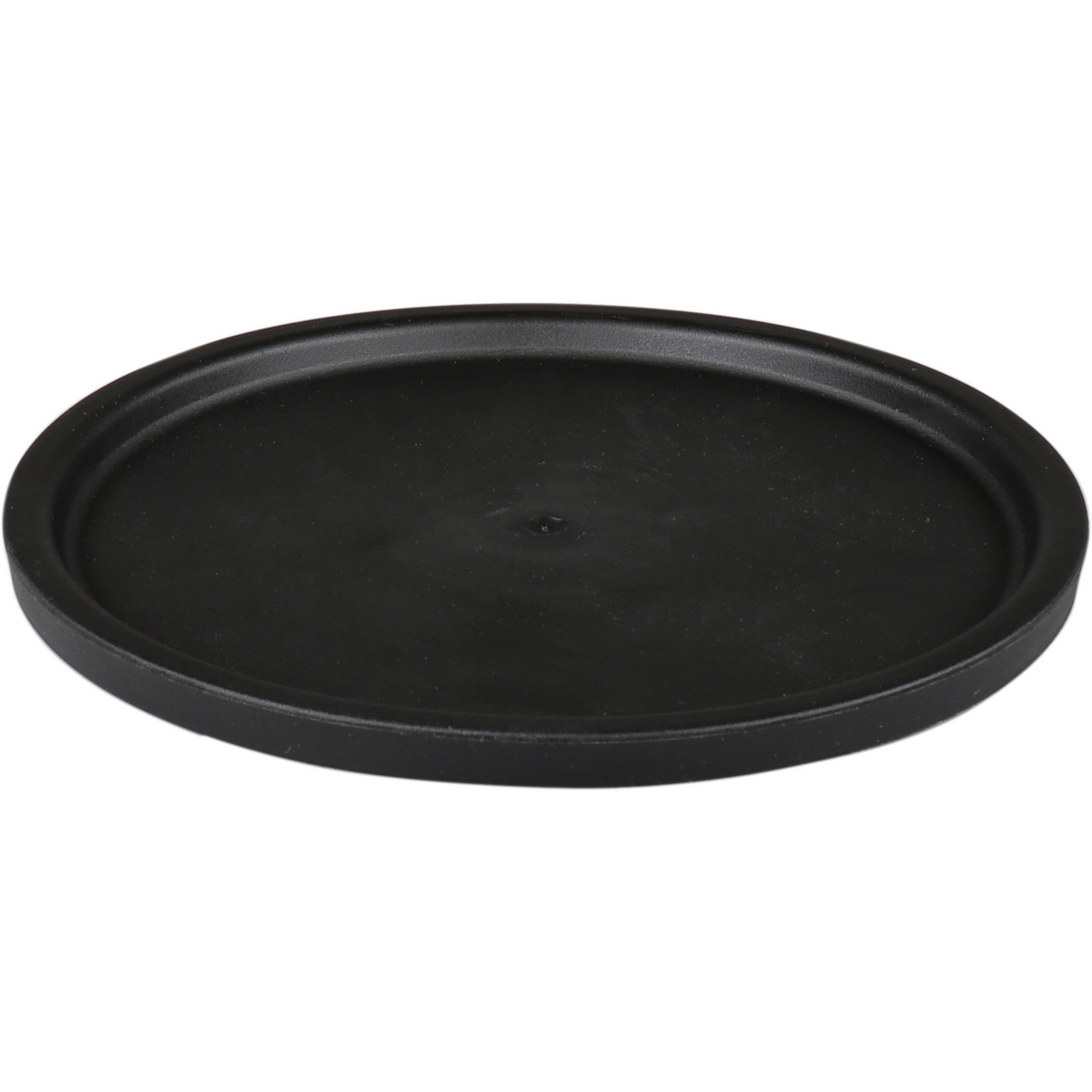 Ornamin - Deckel | Tpe | Runde | Wiederverwendbar | Unzerbrechlich | Ø170mm | Schwarz | 10 Stücke