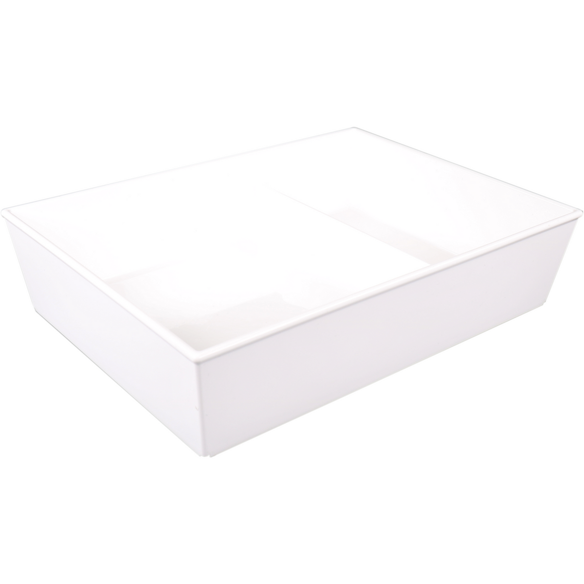 Ornamin - Skala wiederverwendbar | Unzerbrechlich | 2-Box | San | Rechteckige 1900 ml | 260x190x60mm | Weiß | 10 Stücke