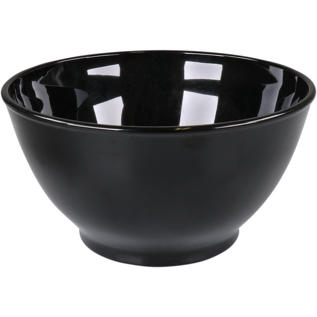 Ornamin - Skala wiederverwendbar | Unzerbrechlich | San | Runde | 800 ml | 90 mm | ∅170mm | Schwarz | 10 Stücke