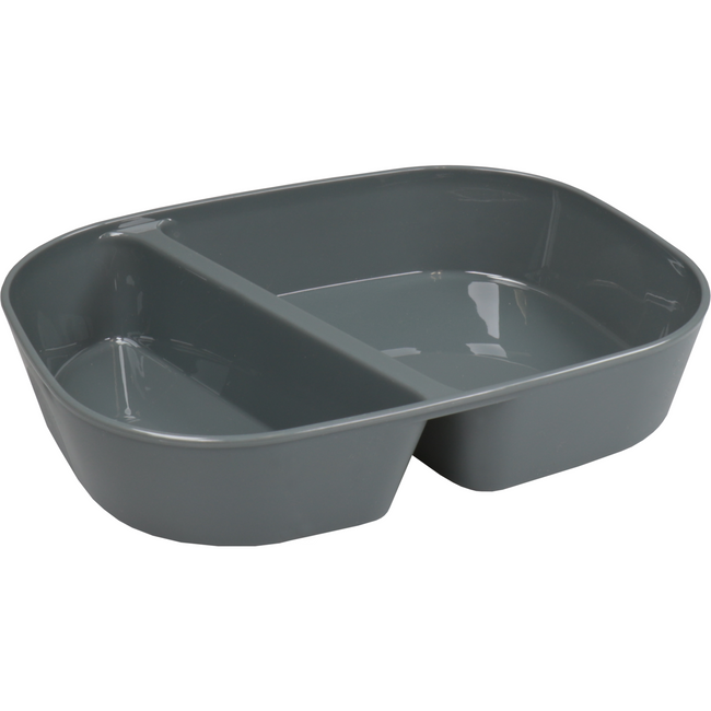 Circ -Skala | Menüsskala Wiederverwendbar | 2-Box | pp | rechteckig 990 ml | 236x181x47mm | Grau | 48 Stücke