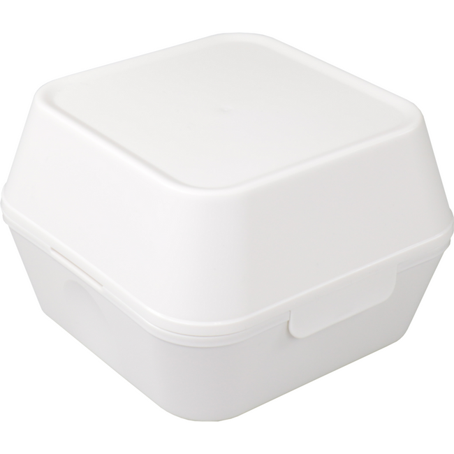 Circ Bak | Pp | Wiederverwendbar | Hamburgerbox | 125x125x102mm | Weiß | 48 Stücke