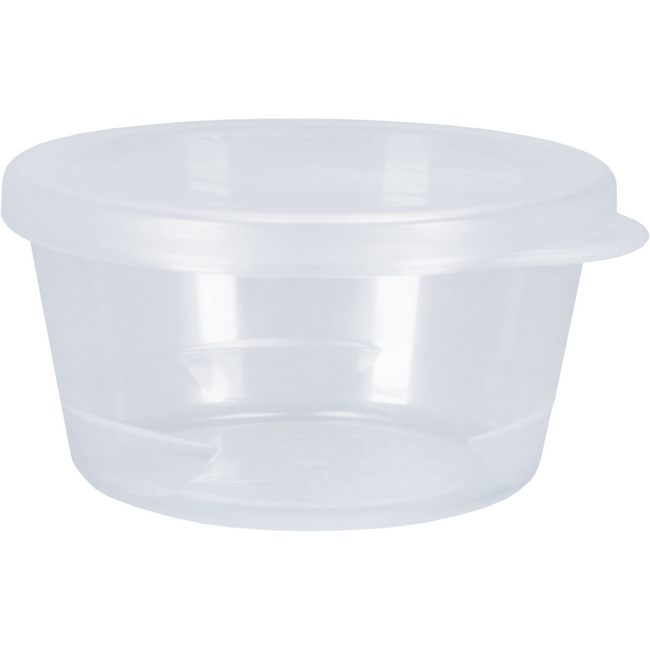 Circ - Cup | Wauszen | mit Deckel | Wiederverwendbar | pp | Ø 75 mm | 42mm | Transparente Tüte mit 24 Teilen