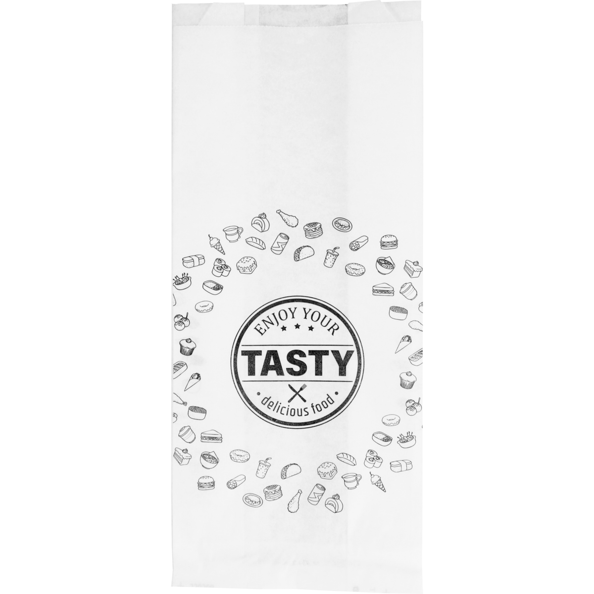 Klika - Bag | Snack -Tasche | Ersatz Papier Nr. 27 | 1 Pfund | 14/ 4x34cm | Lecker | Weiß | 5 kg