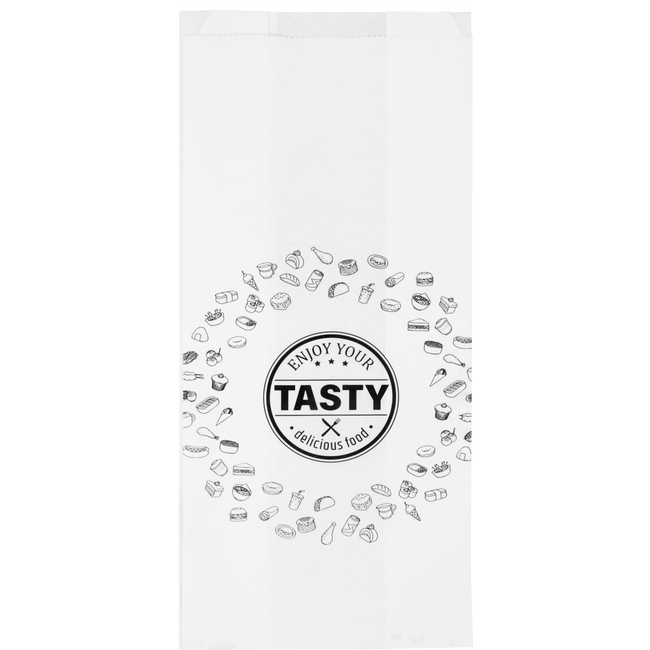 Klika - Bag | Snack -Tasche | Ersatz Papier Nr. 29 | 3 Pfund 16/5x38cm | Lecker | Weiß | 5 kg