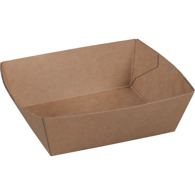 Klika - Bak | Karton | A7 | Snack Bin 90x70x35mm | Braun | 100 Stück