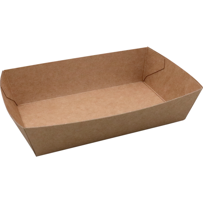 Klika - Bak | Karton | A13 | Snack Bin 130x77x35mm | Braun | 100 Stück
