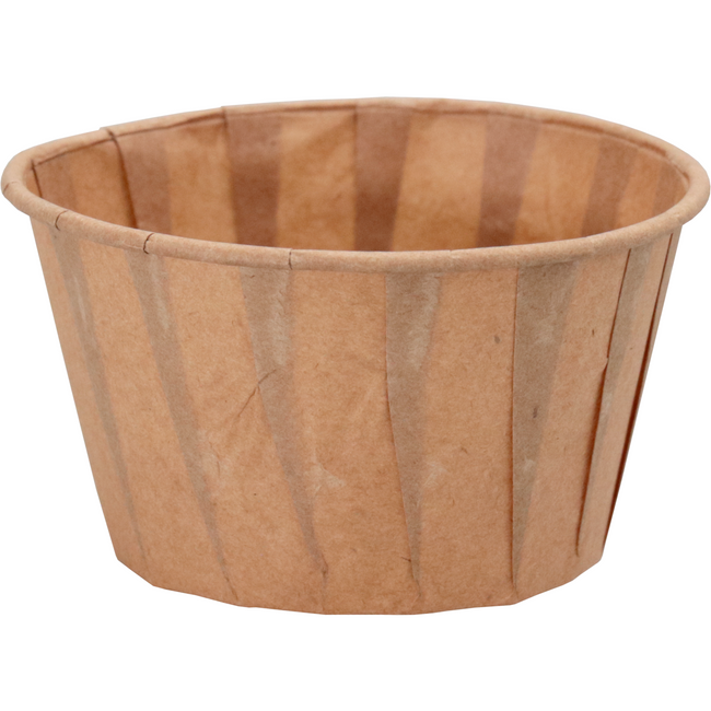 DEPA - Tasse | Portiecup | Papier 110 ml | 4oz | 41 mm | Braun | Ärmel mit 100 Teilen