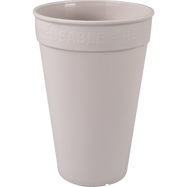 Ökocup - | Tasse | Pp | Wiederverwendbar | 400 ml | Mokka | 20 Stücke