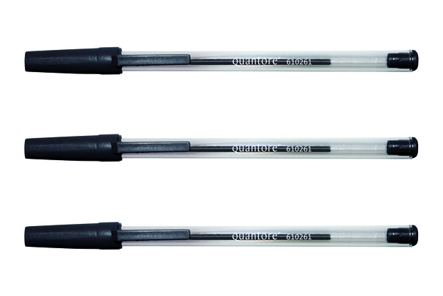 Ballpen quanTore Stick Black Medium (alternative) | 50 pièces