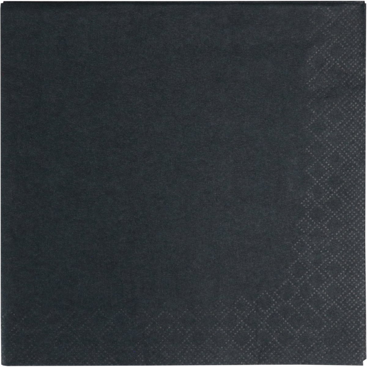 Klika - Servet | 2-layer | 1/4 falt | 33x33cm | Cellulose schwarz | 250 Stück