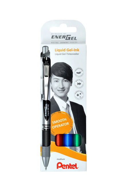 Gelshrich Pentel Energel BL77 0,4 mm Blasen zu 4 Teilen Assorti