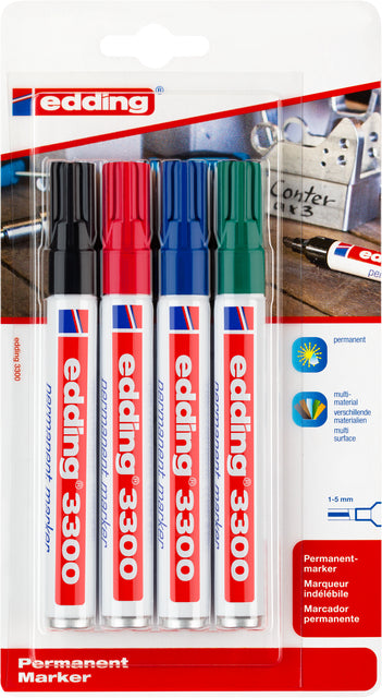 Filztip Edding 3300 Schräg 1-5mm Arsch | 10 Stück