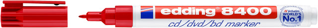 CD-Marker Edding 8400 Red rot 0,5-1,0 mm | 10 Stück