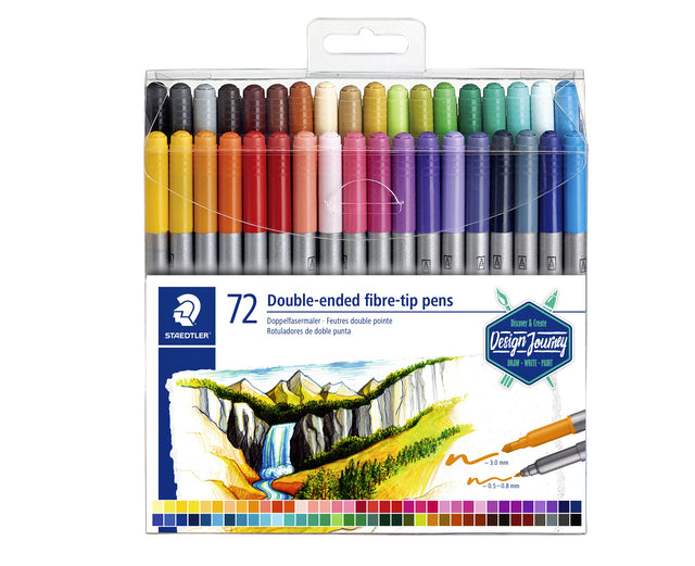 Colorstift Staedtler Doppelpunkt fein und ultrafeine Penny bei 72 Stück Assorti