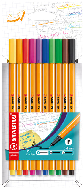 Fineliner Stabilo Punkt 88 Penny bis 10 Farben | 10 Stück