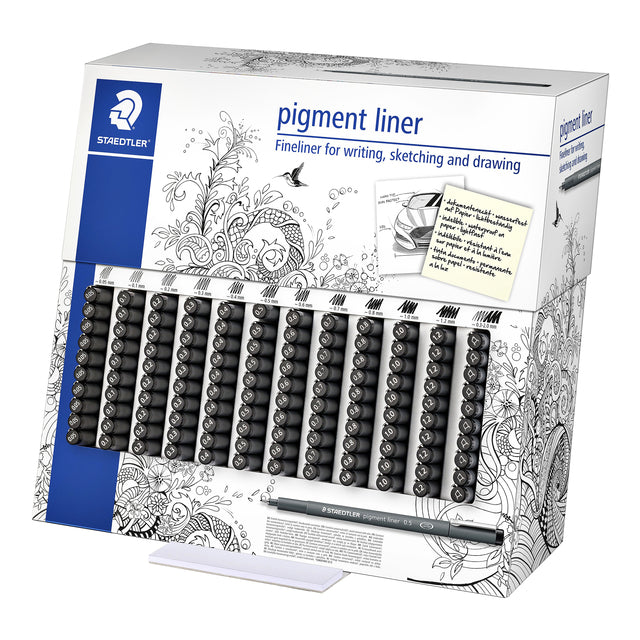 Fineliner Staedtler Pigment 308 Display am 120st Ass | 120 Stücke