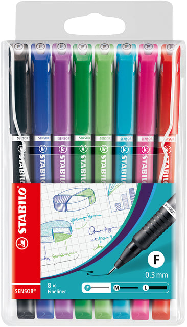 Fineliner Stabilo Sensor 189/8 ASD | 5 Stücke