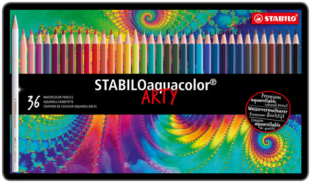 Farbige Stifte Stabilo Aquacolor 1636 Blik von 36 Farben | 2 Stücke