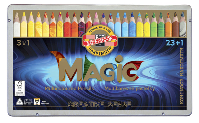 Koh-i-noor-färben i noor jumbo Magic Box 24 Farbe