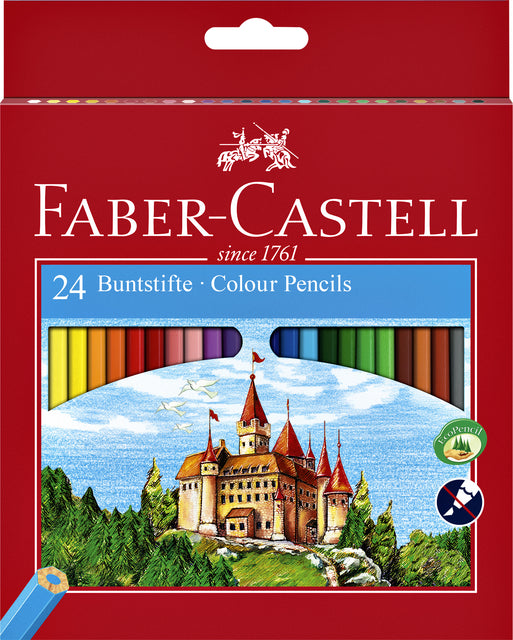 Farbige Stifte Faber-Castell-Set à 24 Stück Assorti