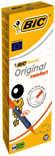 Druckstift BIC Matic Grip Office 0,7 mm 3x9cm Stift | 12 Stücke