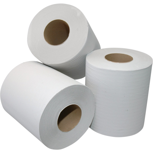 QLEANIQ® - Reinigungspapier 1 -Layer | auf Roll | 21cm | 300m | Papier natürlich | 6 Stücke