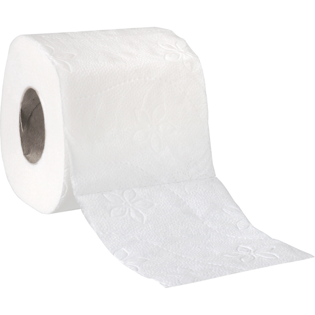 Qleaniq® - | Toilettenpapier 2-Layer | 10cm | Basic | Weiß | 48 Stücke