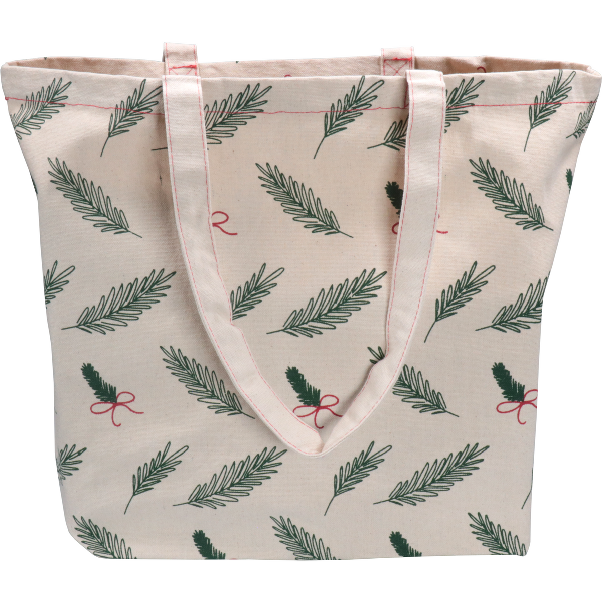 Klika - Shopper | Weihnachten | Leinwand | Weihnachtszweige und Bögen 45x 15x36cm | 10 Stücke