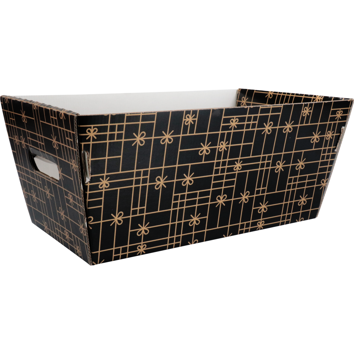 Klika - Mand | Golfkarton | 366x188x175mm | rechteckig schwarz/gold 10 Stück